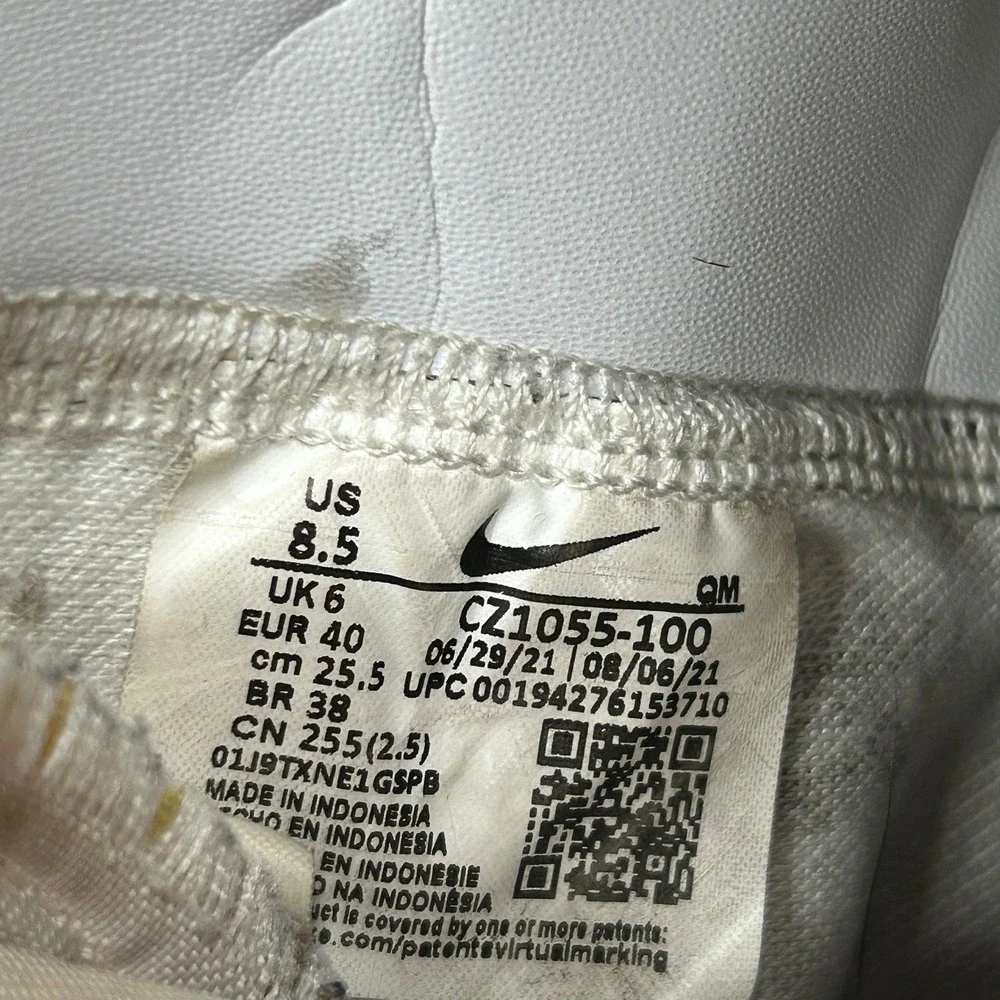 Nike Women's Blazer Mid '77‎ White Black Leather Shoes CZ1055-100 Size 8.5
